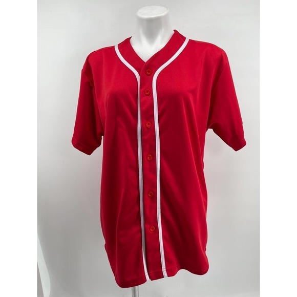 Men's Victorious Red Shirt Sz SM - Picture 1 of 3